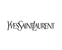 Yves Saint Laurent marque logo noir symbole vêtements conception icône abstrait vecteur illustration