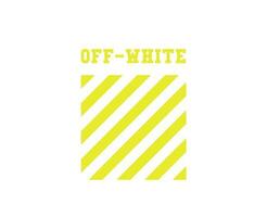 blanc symbole avec Nom Jaune logo vêtements conception icône abstrait vecteur illustration