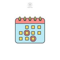 calendrier icône symbole modèle pour graphique et la toile conception collection logo vecteur illustration