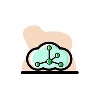 icône de stockage en nuage conception d & # 39; illustration vectorielle vecteur