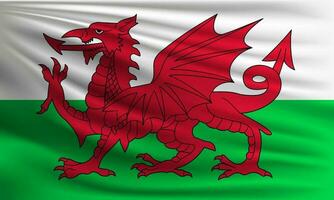vecteur drapeau de Pays de Galles