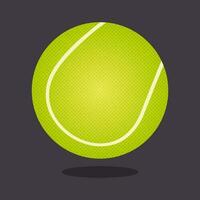 Célibataire lumière vert tennis Balle illustration. vecteur