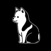 Shiba, minimaliste et Facile silhouette - vecteur illustration