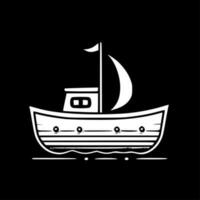 bateau - minimaliste et plat logo - vecteur illustration