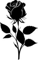 rose, noir et blanc vecteur illustration