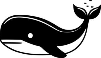 baleine, minimaliste et Facile silhouette - vecteur illustration