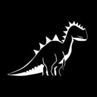 dinosaure, noir et blanc vecteur illustration