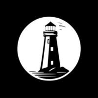 phare - minimaliste et plat logo - vecteur illustration