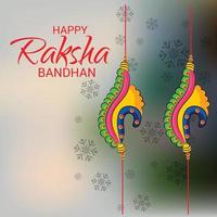 illustration vectorielle dun fond pour joyeux festival indien raksha bandhan des sœurs et frères vecteur