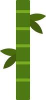 isolé bambou icône ou symbole dans vert couleur. vecteur