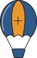 médical parachute icône dans bleu et Orange couleur. vecteur
