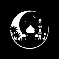 Ramadan - minimaliste et plat logo - vecteur illustration