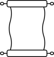 Vide torah icône dans noir ligne art. vecteur