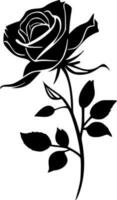 rose, noir et blanc vecteur illustration