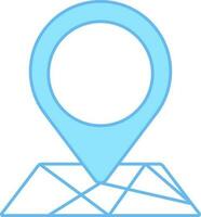 carte la navigation icône dans bleu et blanc couleur. vecteur