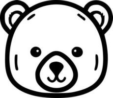 ours - minimaliste et plat logo - vecteur illustration