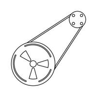 moteur ceinture vecteur icône