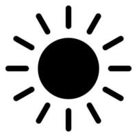 Soleil icône. solaire icône. Soleil icône pour temps conception. branché été symbole. vecteur illustration