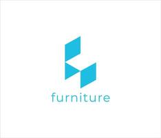 abstrait forme chaise logo, vecteur, simple, nettoyer logo vecteur