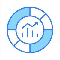 un incroyable icône de Les données graphique dans moderne et branché style, Les données analytique vecteur