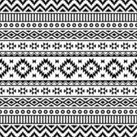 géométrique sans couture Contexte conception. ethnique modèle. frontière ornement. originaire de Américain, navajo, aztèque, mexicain. noir et blanc couleurs. conception pour textile, tissu, rideau, tapis, ornement, Contexte. vecteur