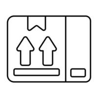 un modifiable conception icône de carton vecteur