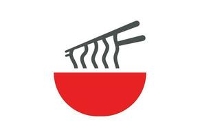 nouille logo modèle, chinois nourriture vecteur conception, vecteur illustration