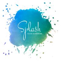 Conception de splash aquarelle colorée abstraite vecteur