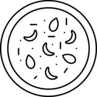 illustration de sewai pot plat icône. vecteur