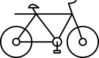 noir accident vasculaire cérébral illustration de vélo icône. vecteur