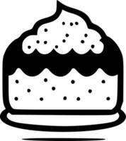 gâteau, minimaliste et Facile silhouette - vecteur illustration