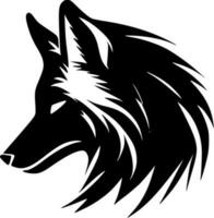 loup, minimaliste et Facile silhouette - vecteur illustration