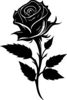 rose, noir et blanc vecteur illustration