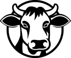 vache, noir et blanc vecteur illustration