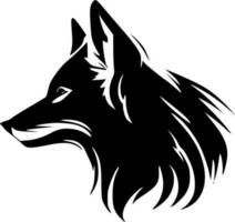 loup, noir et blanc vecteur illustration