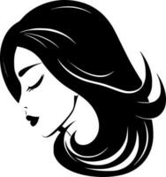 cheveux - minimaliste et plat logo - vecteur illustration