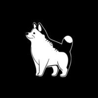 shiba - minimaliste et plat logo - vecteur illustration