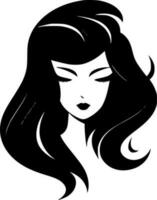 cheveux, minimaliste et Facile silhouette - vecteur illustration