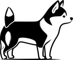 shiba - minimaliste et plat logo - vecteur illustration