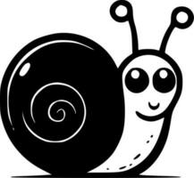 escargot, minimaliste et Facile silhouette - vecteur illustration