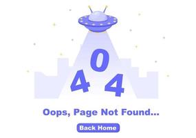 Erreur 404 et page non trouvée illustration vectorielle vecteur