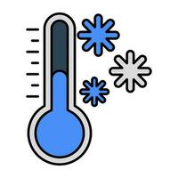 moderne conception icône de du froid Température vecteur