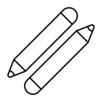 un icône conception de lèvre des crayons vecteur