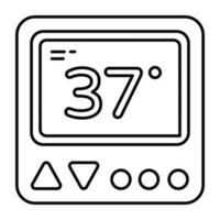 une Créatif conception icône de thermostat vecteur