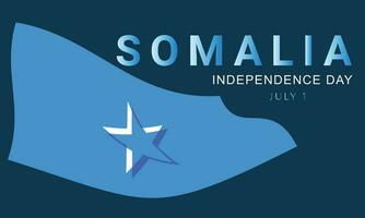 Somalie indépendance journée. arrière-plan, bannière, carte, affiche, modèle. vecteur illustration.