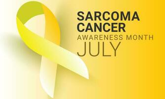 sarcome cancer conscience mois. arrière-plan, bannière, carte, affiche, modèle. vecteur illustration.