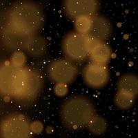 bokeh doré étoiles dorées et argentées scintillantes brillantes vecteur