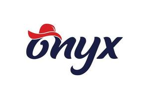onyx mode marque unique logo conception modèle vecteur