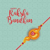 illustration vectorielle dun fond pour joyeux festival indien raksha bandhan des sœurs et frères vecteur