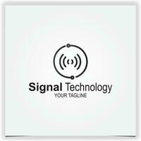 vecteur signal La technologie logo prime élégant modèle vecteur eps dix